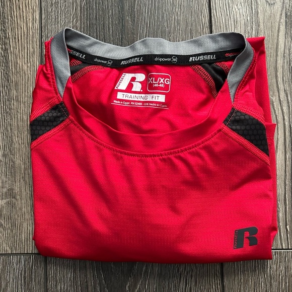 Russell Athletic Dri-Power 360 Training Tee Red Men’s XL NWOT - Picture 8 of 11